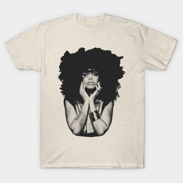 Erykah Badu / Vintage Halftone Style / Fan Art Design T-Shirt by EliseOB